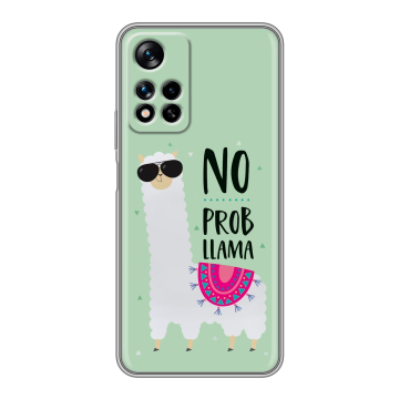 Силиконовый чехол на Xiaomi Redmi Note 11 Pro Plus 5G с принтом Лама Силиконовый чехол на Xiaomi Redmi Note 11 Pro Plus 5G с принтом Лама