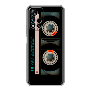 Силиконовый чехол на Xiaomi Redmi Note 11 Pro Plus 5G с принтом Кассета Силиконовый чехол на Xiaomi Redmi Note 11 Pro Plus 5G с принтом Кассета