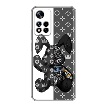 Силиконовый чехол на Xiaomi Redmi Note 11 Pro Plus 5G с принтом Луи робот Силиконовый чехол на Xiaomi Redmi Note 11 Pro Plus 5G с принтом Луи робот