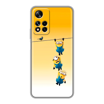 Силиконовый чехол на Xiaomi Redmi Note 11 Pro Plus 5G с принтом Миньоны Силиконовый чехол на Xiaomi Redmi Note 11 Pro Plus 5G с принтом Миньоны