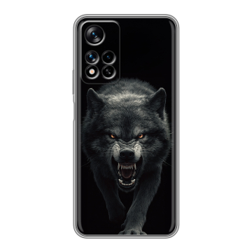Силиконовый чехол на Xiaomi Redmi Note 11 Pro Plus 5G с принтом Волк Силиконовый чехол на Xiaomi Redmi Note 11 Pro Plus 5G с принтом Волк