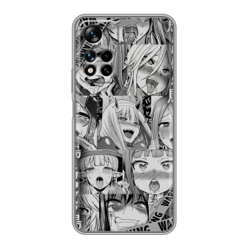 Силиконовый чехол на Xiaomi Redmi Note 11 Pro Plus 5G с принтом Ahegao Ахегао Аниме Силиконовый чехол на Xiaomi Redmi Note 11 Pro Plus 5G с принтом Ahegao Ахегао Аниме