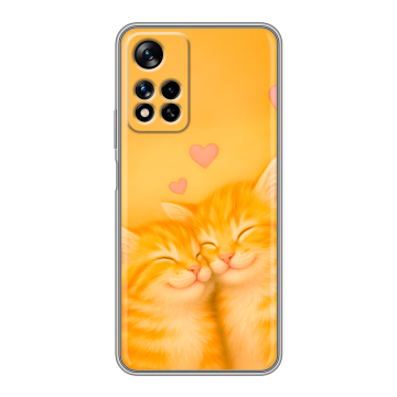 Силиконовый чехол на Xiaomi Redmi Note 11 Pro Plus 5G с принтом Милые котята Силиконовый чехол на Xiaomi Redmi Note 11 Pro Plus 5G с принтом Милые котята