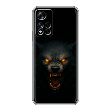 Силиконовый чехол на Xiaomi Redmi Note 11 Pro Plus 5G с принтом Волк Силиконовый чехол на Xiaomi Redmi Note 11 Pro Plus 5G с принтом Волк