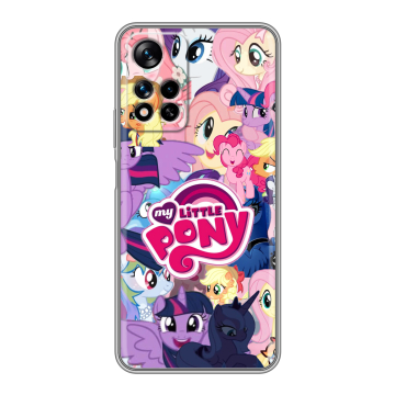 Силиконовый чехол на Xiaomi Redmi Note 11 Pro Plus 5G с принтом My little pony Дружба чудо Силиконовый чехол на Xiaomi Redmi Note 11 Pro Plus 5G с принтом My little pony Дружба чудо