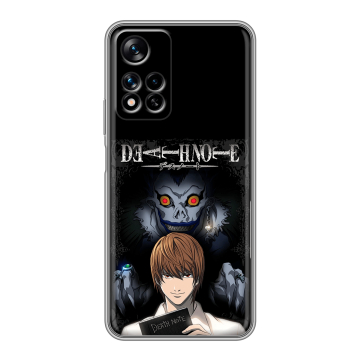 Силиконовый чехол на Xiaomi Redmi Note 11 Pro Plus 5G с принтом Death note Тетрадь смерти Силиконовый чехол на Xiaomi Redmi Note 11 Pro Plus 5G с принтом Death note Тетрадь смерти