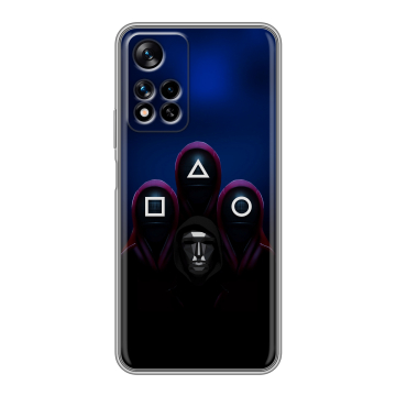 Силиконовый чехол на Xiaomi Redmi Note 11 Pro Plus 5G с принтом Игра Кальмара Силиконовый чехол на Xiaomi Redmi Note 11 Pro Plus 5G с принтом Игра Кальмара
