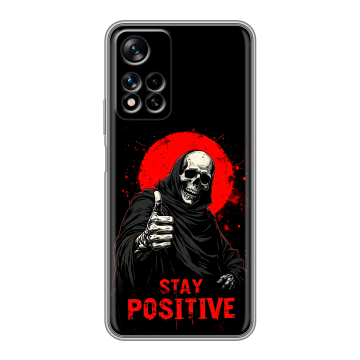 Силиконовый чехол на Xiaomi Redmi Note 11 Pro Plus 5G с принтом смешной скелет Силиконовый чехол на Xiaomi Redmi Note 11 Pro Plus 5G с принтом смешной скелет
