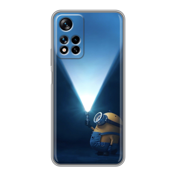 Силиконовый чехол на Xiaomi Redmi Note 11 Pro Plus 5G с принтом Миньоны Силиконовый чехол на Xiaomi Redmi Note 11 Pro Plus 5G с принтом Миньоны