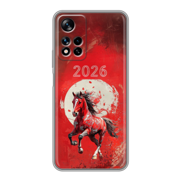 Силиконовый чехол на Xiaomi Redmi Note 11 Pro Plus 5G с принтом Новый год Силиконовый чехол на Xiaomi Redmi Note 11 Pro Plus 5G с принтом Новый год