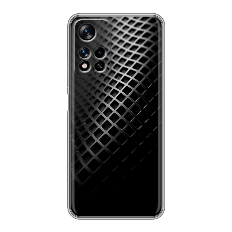 Силиконовый чехол на Xiaomi Redmi Note 11 Pro Plus 5G с принтом Текстура металла Силиконовый чехол на Xiaomi Redmi Note 11 Pro Plus 5G с принтом Текстура металла