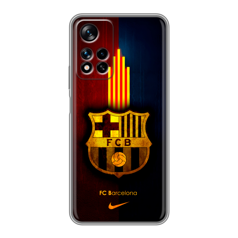 Силиконовый чехол на Xiaomi Redmi Note 11 Pro Plus 5G с принтом Барселона Barcelona Силиконовый чехол на Xiaomi Redmi Note 11 Pro Plus 5G с принтом Барселона Barcelona