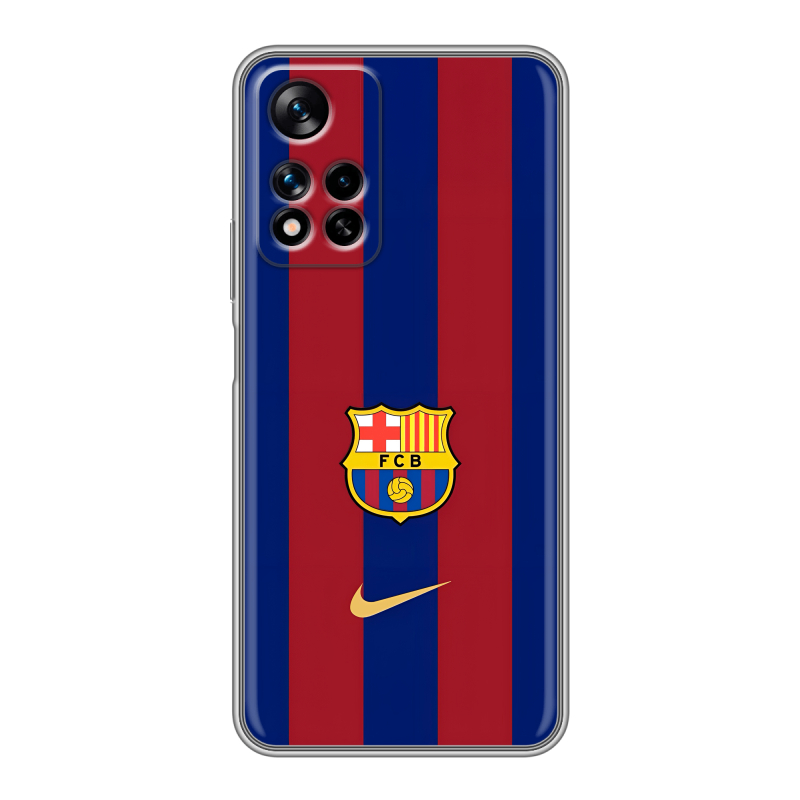 Силиконовый чехол на Xiaomi Redmi Note 11 Pro Plus 5G с принтом Барселона Barcelona Силиконовый чехол на Xiaomi Redmi Note 11 Pro Plus 5G с принтом Барселона Barcelona