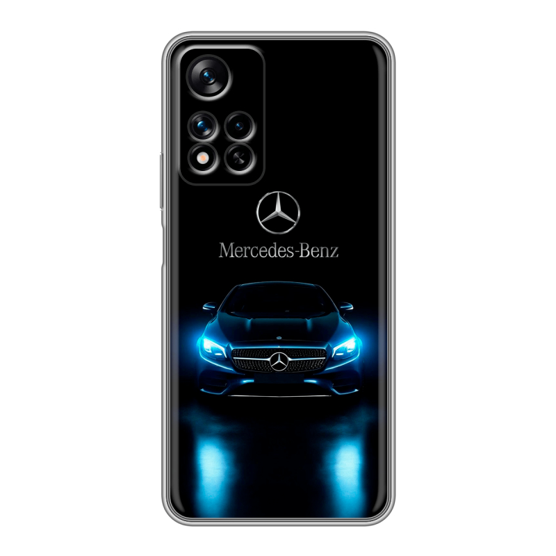 Силиконовый чехол на Xiaomi Redmi Note 11 Pro Plus 5G с принтом Mercedes Мерседес Силиконовый чехол на Xiaomi Redmi Note 11 Pro Plus 5G с принтом Mercedes Мерседес