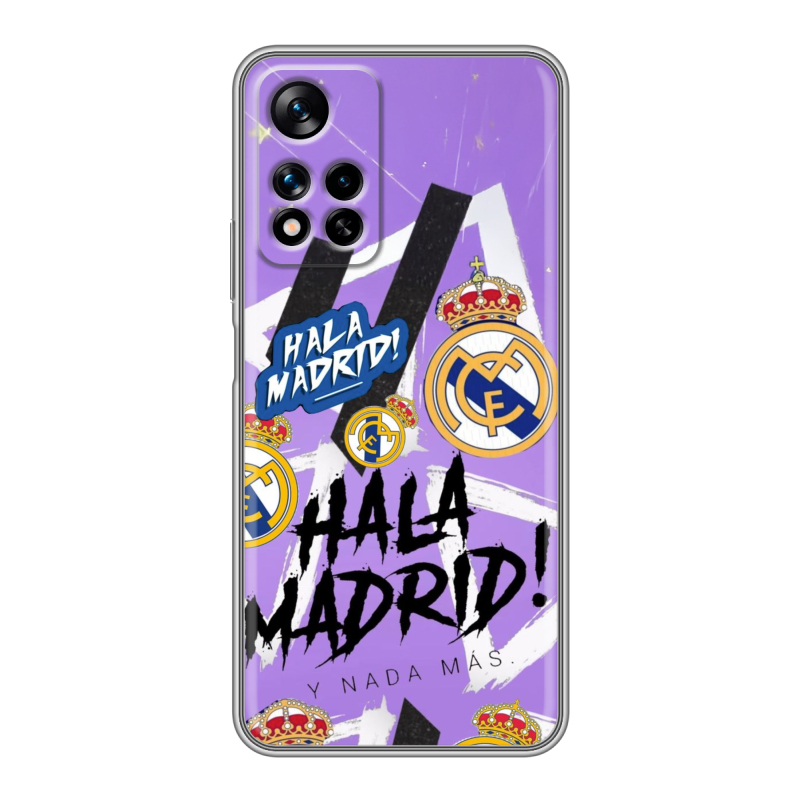 Силиконовый чехол на Xiaomi Redmi Note 11 Pro Plus 5G с принтом Real Madrid Реал Мадрид Силиконовый чехол на Xiaomi Redmi Note 11 Pro Plus 5G с принтом Real Madrid Реал Мадрид