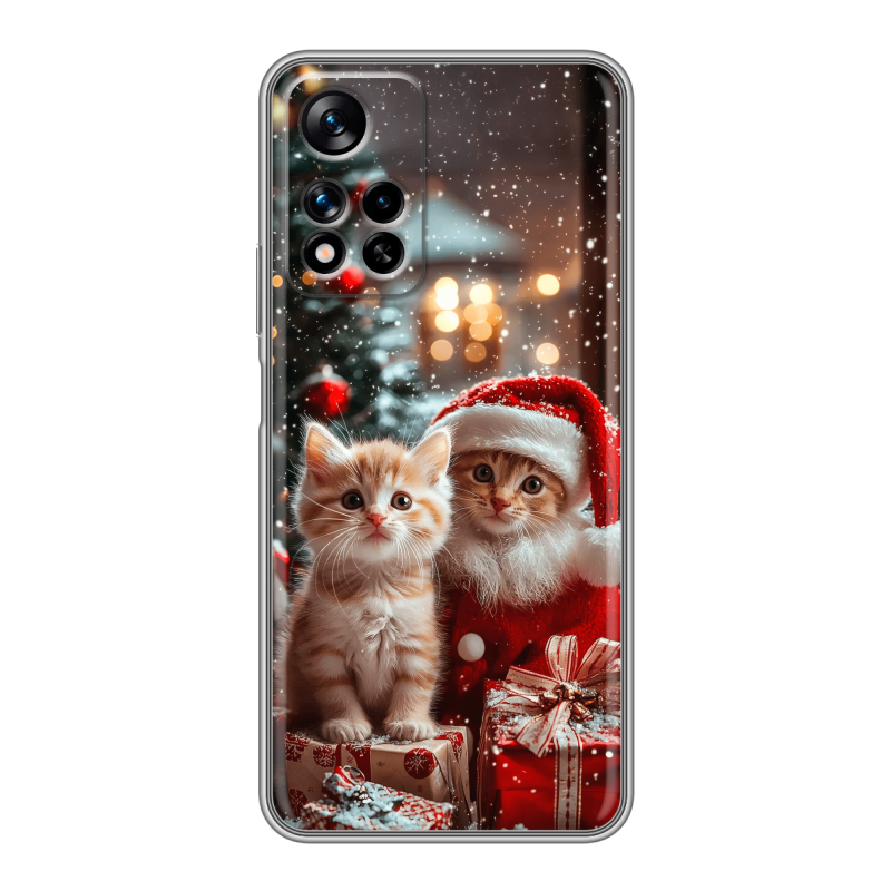 Силиконовый чехол на Xiaomi Redmi Note 11 Pro Plus 5G с принтом Новый год Силиконовый чехол на Xiaomi Redmi Note 11 Pro Plus 5G с принтом Новый год