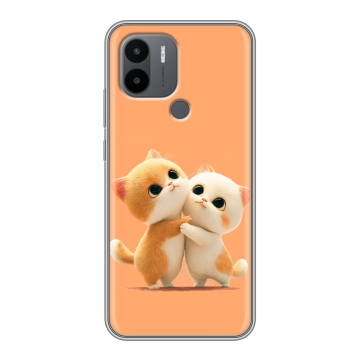 Силиконовый чехол на Xiaomi Poco C50 с принтом Милые котики Силиконовый чехол на Xiaomi Poco C50 с принтом Милые котики