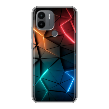 Силиконовый чехол на Xiaomi Poco C50 с принтом Абстракция неон Силиконовый чехол на Xiaomi Poco C50 с принтом Абстракция неон