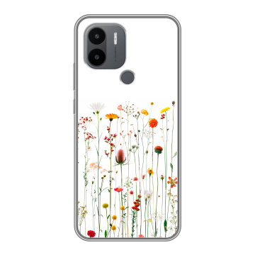 Силиконовый чехол на Xiaomi Poco C50 с принтом цветы Силиконовый чехол на Xiaomi Poco C50 с принтом цветы