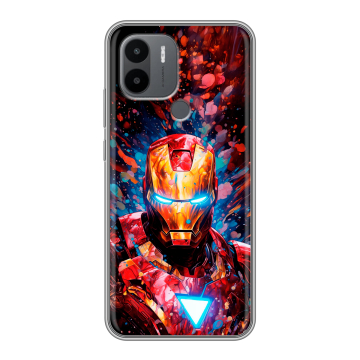 Силиконовый чехол на Xiaomi Poco C50 с принтом Железный человек Ironman Силиконовый чехол на Xiaomi Poco C50 с принтом Железный человек Ironman