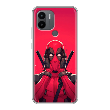 Силиконовый чехол на Xiaomi Poco C50 с принтом Дедпул Deadpool Силиконовый чехол на Xiaomi Poco C50 с принтом Дедпул Deadpool
