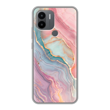 Силиконовый чехол на Xiaomi Poco C50 с принтом розовый мрамор Силиконовый чехол на Xiaomi Poco C50 с принтом розовый мрамор