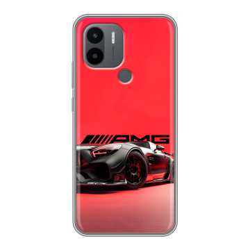 Силиконовый чехол на Xiaomi Poco C50 с принтом Мерседес Mercedes AMG