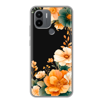 Силиконовый чехол на Xiaomi Poco C50 с принтом Цветы принт