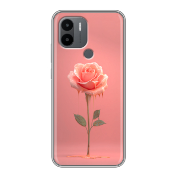 Силиконовый чехол на Xiaomi Poco C50 с принтом Розовая роза