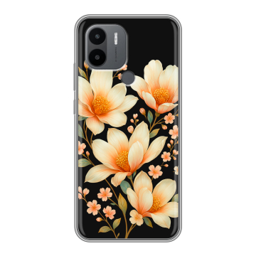 Силиконовый чехол на Xiaomi Poco C50 с принтом Цветы