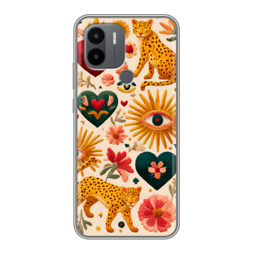 Силиконовый чехол на Xiaomi Poco C50 с принтом Модный принт