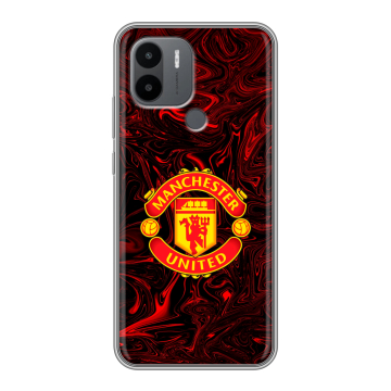 Силиконовый чехол на Xiaomi Poco C50 с принтом Manchester United