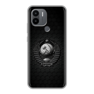 Силиконовый чехол на Xiaomi Poco C50 с принтом Герб Флаг СССР