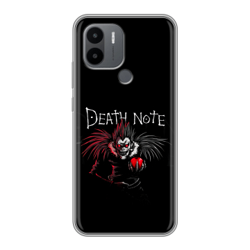 Силиконовый чехол на Xiaomi Poco C50 с принтом Death note Тетрадь смерти Силиконовый чехол на Xiaomi Poco C50 с принтом Death note Тетрадь смерти