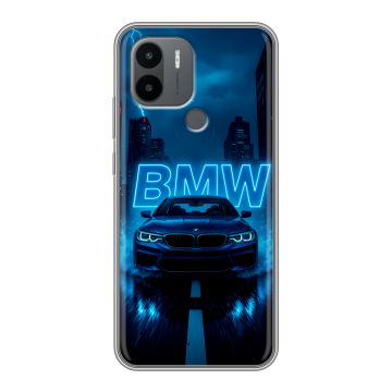 Силиконовый чехол на Xiaomi Poco C50 с принтом BMW БМВ Силиконовый чехол на Xiaomi Poco C50 с принтом BMW БМВ