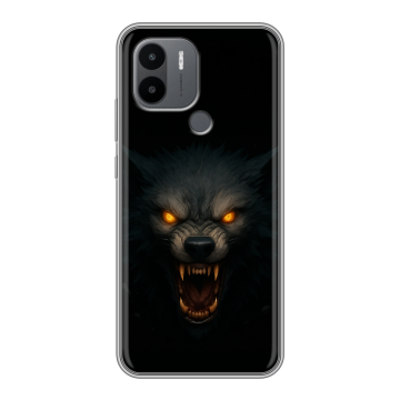 Силиконовый чехол на Xiaomi Poco C50 с принтом Волк