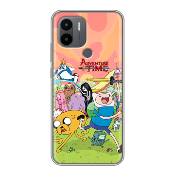 Силиконовый чехол на Xiaomi Poco C50 с принтом Adventure time Время приключений