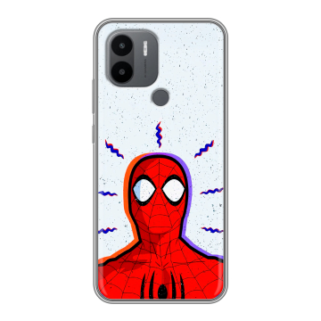 Силиконовый чехол на Xiaomi Poco C50 с принтом Spiderman Человек паук