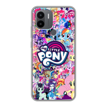 Силиконовый чехол на Xiaomi Poco C50 с принтом My little pony Дружба чудо Силиконовый чехол на Xiaomi Poco C50 с принтом My little pony Дружба чудо