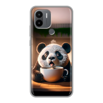 Силиконовый чехол на Xiaomi Poco C50 с принтом смешная панда Силиконовый чехол на Xiaomi Poco C50 с принтом смешная панда