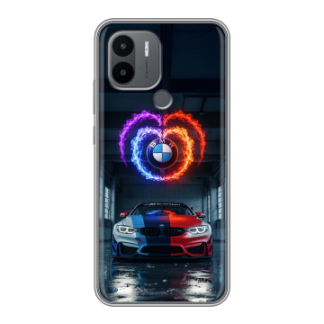 Силиконовый чехол на Xiaomi Poco C50 с принтом BMW БМВ Силиконовый чехол на Xiaomi Poco C50 с принтом BMW БМВ