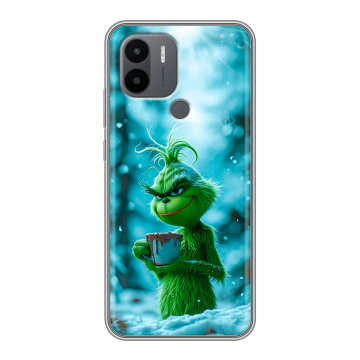 Силиконовый чехол на Xiaomi Poco C50 с принтом Новый год гринч Силиконовый чехол на Xiaomi Poco C50 с принтом Новый год гринч