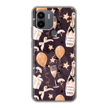 Силиконовый чехол на Xiaomi Poco C50 с принтом Новый год Силиконовый чехол на Xiaomi Poco C50 с принтом Новый год