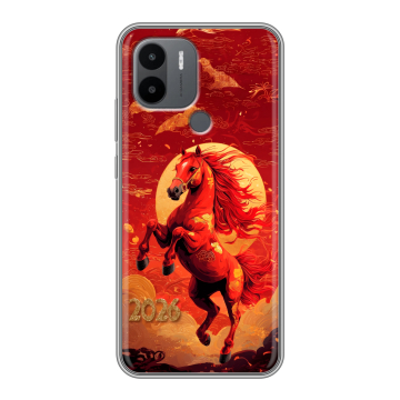 Силиконовый чехол на Xiaomi Poco C50 с принтом Новый год