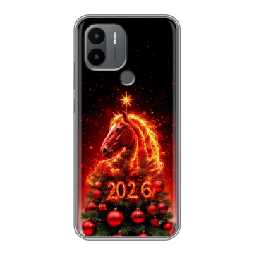 Силиконовый чехол на Xiaomi Poco C50 с принтом Новый год