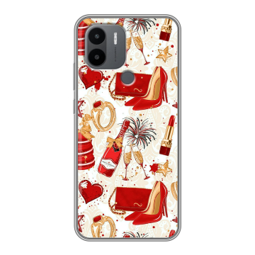 Силиконовый чехол на Xiaomi Poco C50 с принтом Новый год