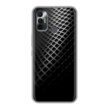 Силиконовый чехол на Tecno Spark 7 с принтом Текстура металла Силиконовый чехол на Tecno Spark 7 с принтом Текстура металла