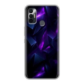 Силиконовый чехол на Tecno Spark 7 с принтом Абстракиция Силиконовый чехол на Tecno Spark 7 с принтом Абстракиция