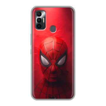 Силиконовый чехол на Tecno Spark 7 с принтом Spiderman Человек паук Силиконовый чехол на Tecno Spark 7 с принтом Spiderman Человек паук