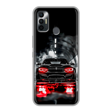 Силиконовый чехол на Tecno Spark 7 с принтом BMW БМВ Силиконовый чехол на Tecno Spark 7 с принтом BMW БМВ